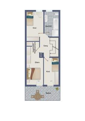 Der unverbindliche Grundriss Obergeschoss