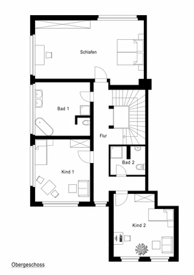 Obergeschoss (freie Fläche)