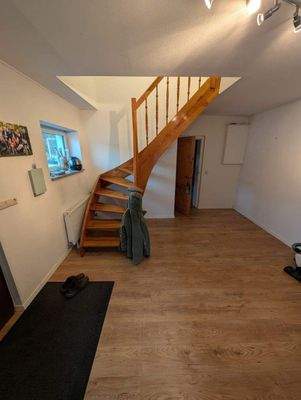 Treppenaufgang ins Obergeschoss