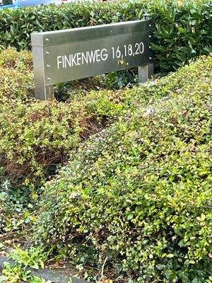 Schild Finkenweg