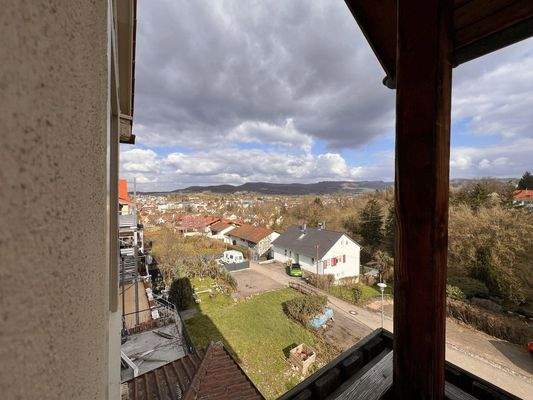 Ausblick vom Balkon