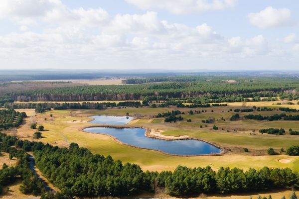 Golfclub vor der Tür