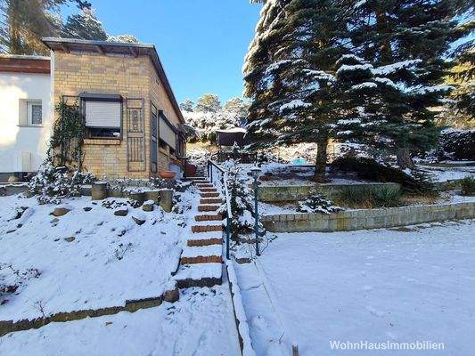 Treppenstufen zum Haus