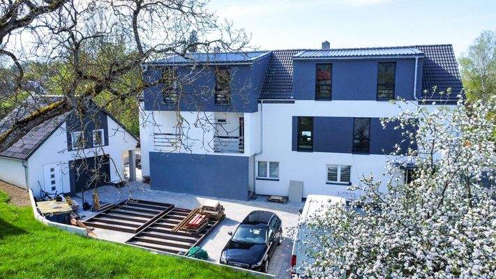 Luftaufnahme von dem schönen Anwesen