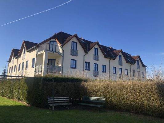 Blick auf das Appartementhaus