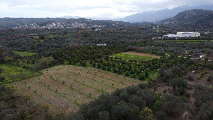 Kreta, Stilos: Charmantes ländliches Grundstück mit Bergblick zu verkaufen