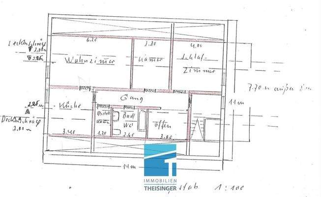 Grundriss Dachgeschoss