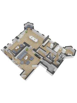 Grundriss Haupt Etage 3 D