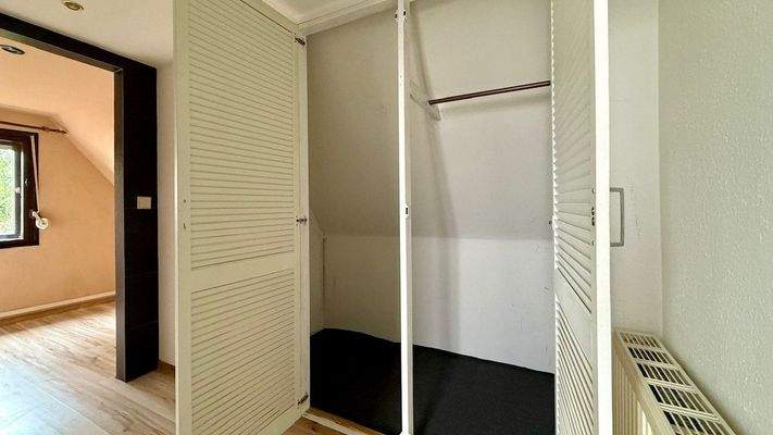 Stauraum im Dachgeschoss