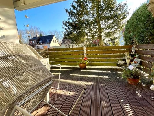 Terrasse am Wohnzimmer