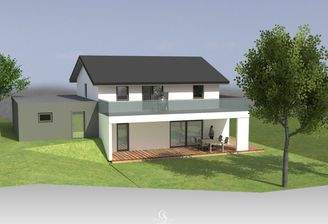 Rendering Baubewilligtes Haus Süd