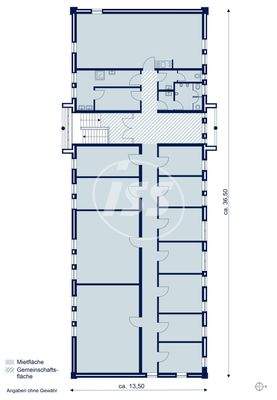 Büro Grundriss 1. Obergeschoss