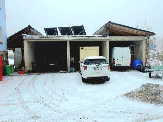 Carport mit Dachterasse