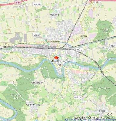 Lageplan Mühldorf am Inn