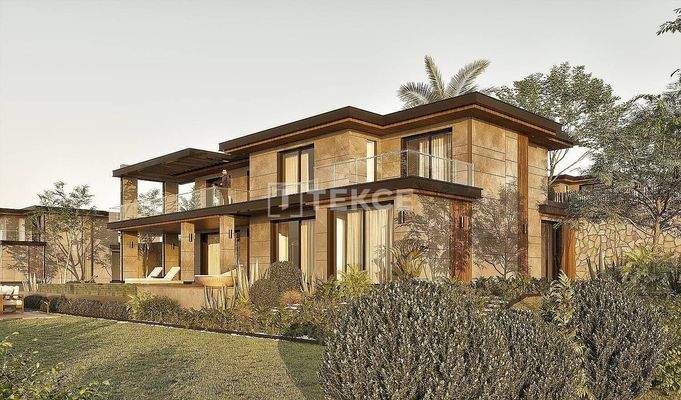 Villas in Project with Private Beach and Pier in Bodrum