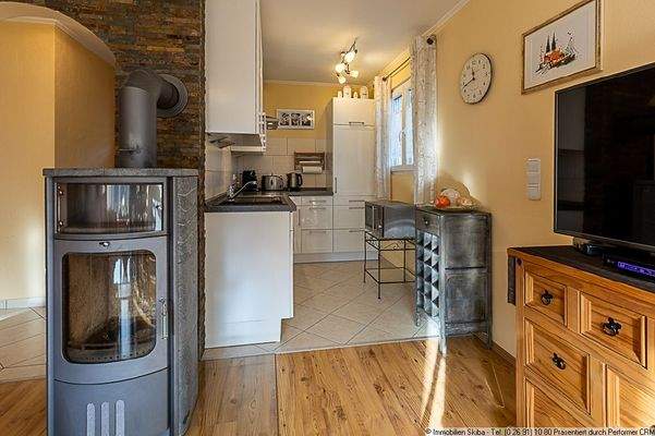 Holzofen im Wohnbereich