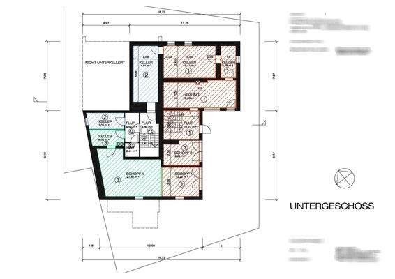 Grundriss UG - Wohnung 3