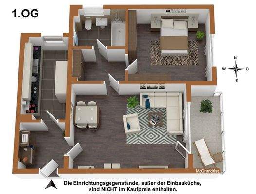 Grundrissskizze 1.OG