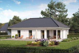 Bungalow Gartenansicht
