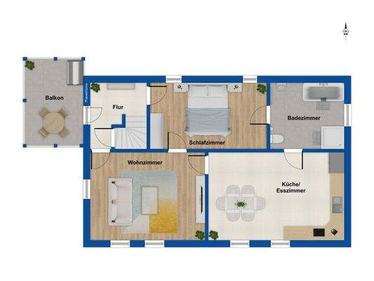 Grundriss Obergeschoss