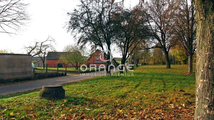 kleine Parkanlage auf der anderen Straßenseite