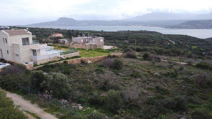 Kreta, Sternes: Grundstück mit Baugenehmigung in Akrotiri zu verkaufen