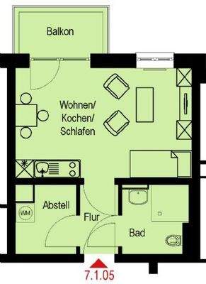 Grundriss (Beispielwohnung)