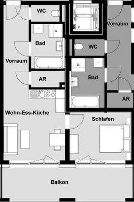 Grundrissplan Top 08