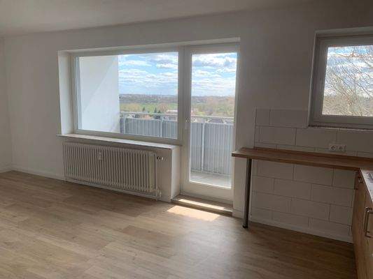 Küche mit Zimmer plus Balkon
