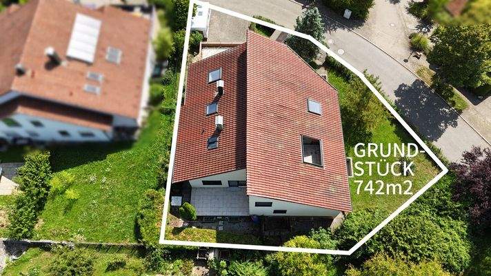 Drohnenaufnahme Grundstück