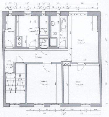 Grundriss der Wohnung