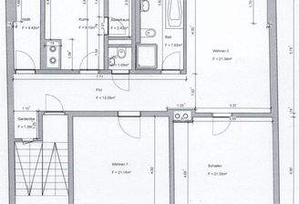 Grundriss der Wohnung