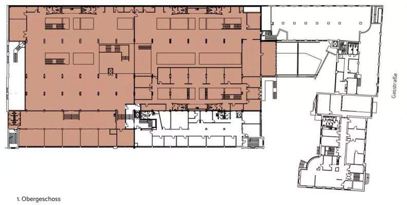 Grundriss Halle 1.OG