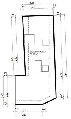 Grundriss ausgebautes Dachgeschoss