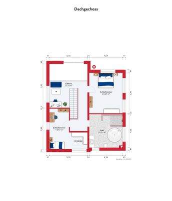 Grundriss Obergeschoss