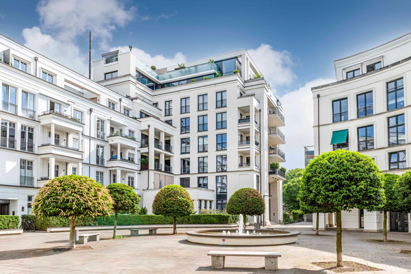 Gemeinschaftsareal des Ensembles Westend