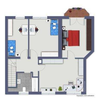 Grundriss Obergeschoss