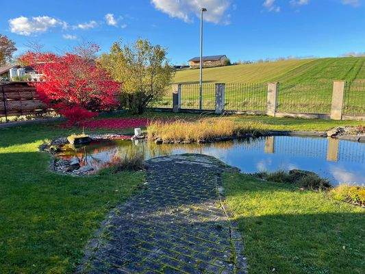 Vorgarten mit Fischweiher