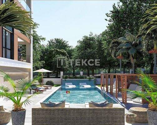 3-Bedroom Apartments in a Project with a Pool in Bursa