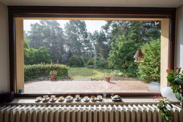 Blick vom Wohnzimmer