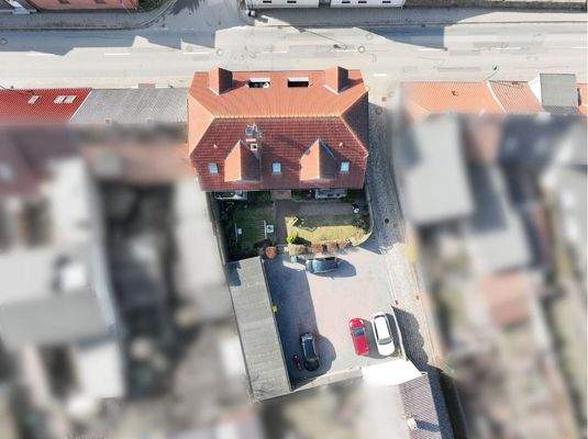 Luftbild in Draufsicht auf das Objektareal