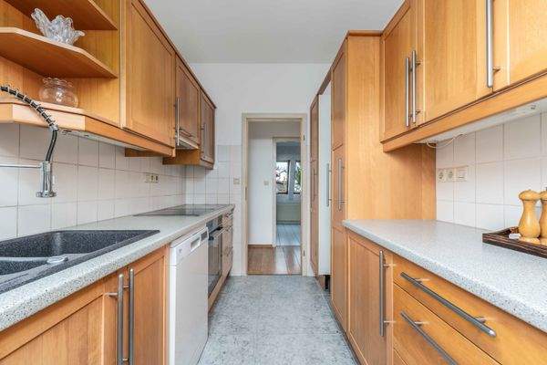 Küche im Dachgeschoss