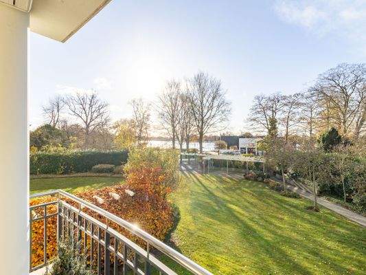 Ausblick vom Balkon