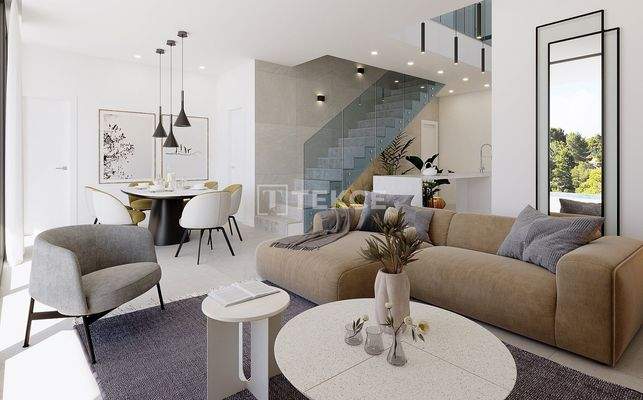 Finestrat Villas in Secure Estate Between Mountain and Sea