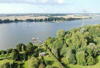 Sicht in Richtung Schlei vom Grundstück