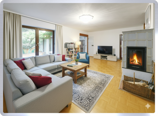 Wohnbeispiel Wohnzimmer