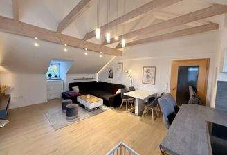 Wohnbereich Sichtdachstuhl