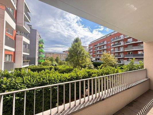 Loggia - Blick in den Innenhof