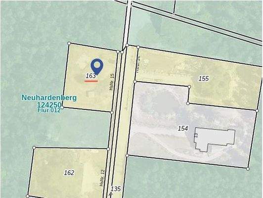 Lageplan des Flurstücks