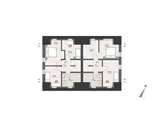 Grundriss Obergeschoss